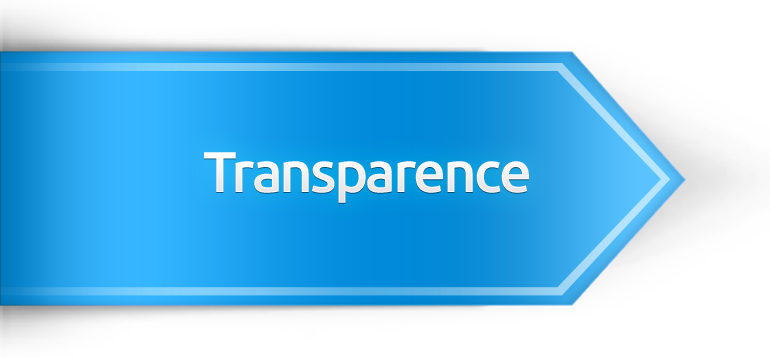 Nouvelles pages relative à la transparence